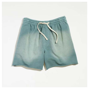 Pantalones cortos lavados con ácido desgastados Vintage personalizados para hombre, pantalones cortos para correr de algodón pesado, ropa de calle XS 3XL, pantalones cortos con patrón sólido 2025 - Product Image 3