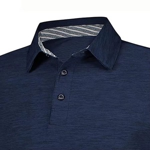 Chemises pour hommes décontractées en coton 100% avec logo personnalisé, taille plus, de haute qualité, tricotées, respirantes, manches courtes, 240g, service OEM - Product Image 5
