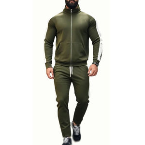 2026 Autumn <b>Winter</b> New Casual Men Sports Set Color Block Men Casual Set Hooded Trendy Sports Active wear <b>Tracksuits</b> - Product Image 2