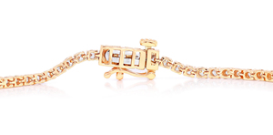 Luxueux 2.00Ct Moissanite Glow Round Tennis Bracelet en or 14K OEM Vente en gros Élégant 14K Or Moissanite Bracelets Bangles" - Product Image 4