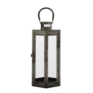 Lanterne à bougie en métal nickel noir de style élégant et de haute qualité, pour la maison, Noël, Pâques, lanternes décoratives faites à la main - Product Image 5