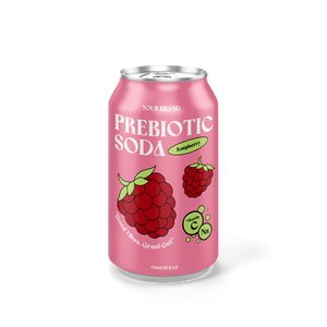 Nhãn hiệu riêng Prebiotic có ga uống trong nhôm có thể có hương vị với nhiều trái cây tùy chọn mẫu miễn phí thiết kế thương hiệu của riêng bạn - Product Image 3
