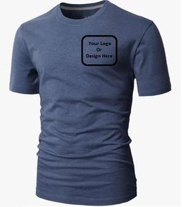 Camiseta Lisa personalizada para hombre, venta al por mayor, Camiseta extragrande 100% de algodón para hombre, camiseta de manga corta pesada con cuello redondo de alta calidad para hombre - Product Image 2