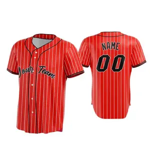 Custom baseball jersey name print OEM sublimated polyester Sublimate Cheap Baseball Jerseys Custom Blank Jersey Baseball
