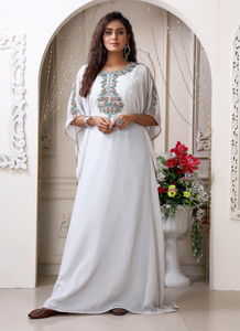 Modern Moroccan Islamic Kaftan for Women Long Floor-Length Beach Dress with Breathyable Long Sleeve ODM <b>Supply</b> - Product Image 3