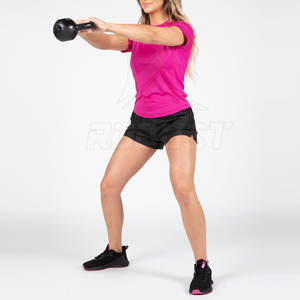 เสื้อยืดคอกลมแขนสั้นสำหรับผู้หญิงผ้าแคนวาสผ้าฝ้ายธรรมดาพิมพ์ลาย - Product Image 5