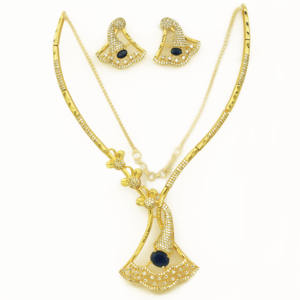 Venta al por mayor 14K 18K 24K Micro Gold Filled AD Stone Collares de moda, Formando collares cortos, Collares de diseño floral tradicional - Product Image 6