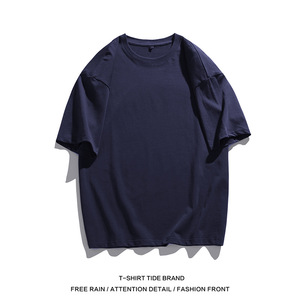 Gym Breathable Men'S Running <b>Tshirt</b> Quick Dry 50% Cotton 50% Polyester T Shirts High Quality T-shirt for men - Product Image 2