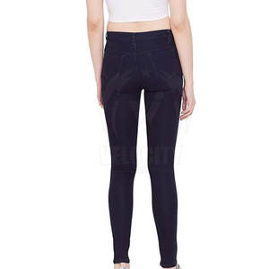 Pantalones vaqueros de Color sólido para mujer de la mejor calidad, ropa de calle informal de nuevo estilo para verano, diseño frontal plano transpirable de algodón para - Product Image 2