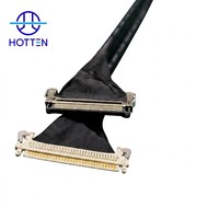 Câble LVDS personnalisé Hotten, assemblage HRS FX15-51P vers FI-X30HL 51P, câble d'écran LCD pour affichage industriel