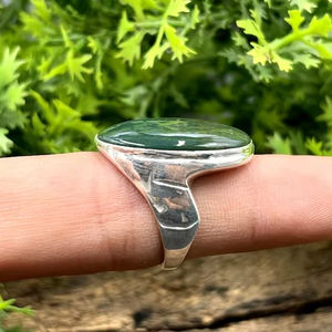 Natural <b>Green</b> Onyx Gemstone 925 Sterling Silver Handmade Designer Customized Fine Jewelry <b>Ring</b> Eternity Vermeil Wholesale Bulk - Product Image 3