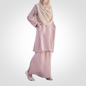 SIPO ชุดมุสลิมมะทันสมัยสําหรับผู้หญิง ปรับแต่งได้ Eid มลาวย์มุสลิมมะเลย์ Pahang Kurung สไตล์ ทําจากเส้นใยโพลีเอสเตอร์ - Product Image 5