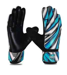 Gants de gardien de but en cuir de qualité supérieure personnalisables coupe personnalisée poignée en latex de football en gros - Product Image 4