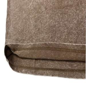 เสื้อยืดผู้ชายผ้าฝ้ายธรรมดาสีกรดเสื้อยืดสำหรับสตรีทเสื้อยืดฟอกสีออกแบบโลโก้ได้ตามต้องการ - Product Image 3