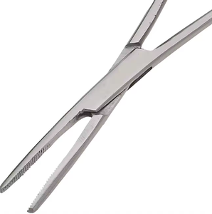 Ensemble de 2 pinces hémostatiques Rochester FIDA International de qualité supérieure en acier inoxydable stérilisé, droites et courbées, trois pinces - Product Image 6