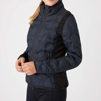 Jaket Puffer Berkuda Wanita Musim Dingin Terbaru Rajutan Resleting 100% Poliester Bernapas Ringan Alexandria