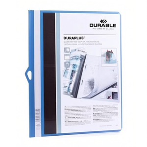 Extra Wide PVC Blue DURABLE DURAPLUS <b>A4</b> File <b>Folder</b> - Product Image 2