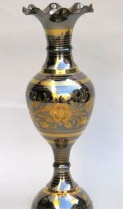 แจกันดอกไม้ทรงขวดทำด้วยมือทำจากอลูมิเนียมของอินเดียพร้อมการตกแต่งด้วยค้อนแจกันตกแต่งพื้นตามสั่ง - Product Image 6