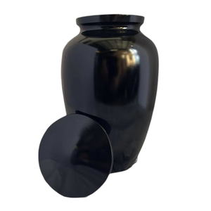 Classic Style Black Cremation Urns Keepsake for Human Pet Kids Ashes With Cross Decorative Funeral <b>Memorial</b> Ashes Storage Jars - Product Image 4