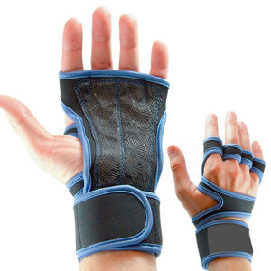 Vente en gros en usine Gants de fitness OEM Logo personnalisé Soutien du dos Gants d'haltérophilie en cuir Gants réglables pour dragonne - Product Image 4