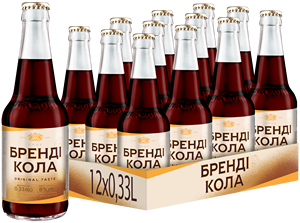 Cocktail Brandy Cola RTD 0,33L Verre 8% d'alcool À boire froid - Product Image 2
