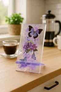 Support de téléphone portable en résine époxy durable, style amour, fait à la main, personnalisé, support de téléphone portable de bureau pour table de bureau - Product Image 3