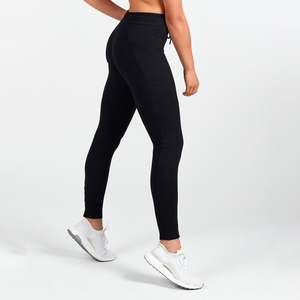Pantalon en coton pour femmes Pantalon cargo pour femmes Sweat Jogger Taille haute avec pantalon de course empilé - Product Image 3
