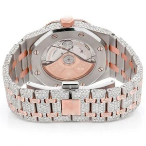 นาฬิกาโมอิสซาไนต์แบบฝังเพชรสีขาวใสสำหรับผู้ชาย กำลังเป็นที่นิยม คุณภาพดีที่สุด ราคาขายส่ง - Product Image 4