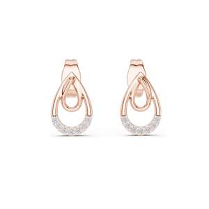 Pendientes de Diamantes Cultivados en Laboratorio de 0.076 CT para Mujer, Claridad VVS-VS EF, Oro de 18KT, 14KT, 10KT y Plata 925, Oro Rosa, Amarillo - Product Image 3