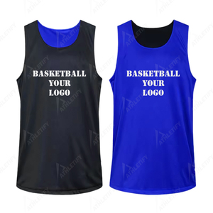 Uniformes de basket-ball réversibles personnalisés OEM, maillots d'équipe pour enfants, 100% polyester, maille respirante, séchage rapide, impression numérique. - Product Image 2