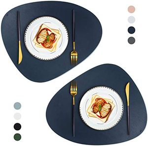 Eco-friendly Custom <b>Leather</b> <b>Placemats</b> Decorative Customized Logo <b>Leather</b> <b>Placemat</b> for Dining Table at Cheap Price - Product Image 2