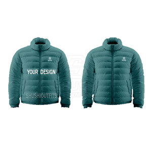 Chaquetas acolchadas hechas a medida para hombre 2025 impermeable cuello levantado logotipo frontal tamaño personalizado alta calidad fabricante de Pakistán - Product Image 2