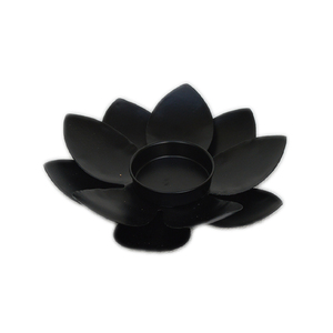 Soporte de luz en T con forma de flor para sala de estar, candelabro romántico de Metal y hierro para Decoración de mesa de comedor, Color negro - Product Image 1