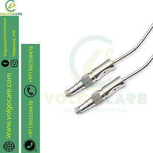 2 uds. Aspirador Manual Frazier instrumentos quirúrgicos No.10 tubos de succión de acero inoxidable - Product Image 3