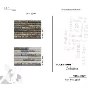 Natural Stone Design 12x18 Glossy Elevation Glazed Digital 30x45cm Ceramic 300x450mm Exterior Outdoor Wall Tiles at <b>Cheap</b> Price - Product Image 3