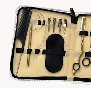 Kit d'outils professionnels pour extensions de cheveux en acier inoxydable pour salon de beauté, pinces multifonctions pour extensions de cheveux et ciseaux de coupe - Product Image 3