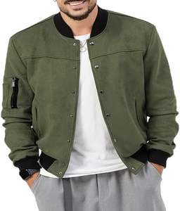 Chaqueta universitaria de cuero de lana de primera calidad, chaqueta con letras personalizadas para hombres y mujeres, abrigo Bomber de béisbol de alta calidad para equipos deportivos - Product Image 1