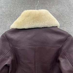 Chaquetas de Cuero para Mujer, Chaqueta de Cuero Vacuno 100% de Alta Calidad, Nueva, Elegante, de Secado Rápido, para la Temporada de Invierno - Product Image 6