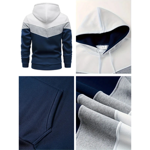2024 Collection automne hiver ensembles décontractés pour hommes de haute qualité Logo personnalisé survêtement de couleur unie nouveau Design disponibilité en gros - Product Image 3