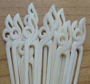 Pasador de Pelo de Hueso de Búfalo 100% de la Mejor Calidad, Palillo de Pelo Moderno y Lujoso Hecho a Mano para Mujer, Pulido para Peinar Cabello Largo - Product Image 4