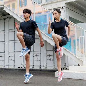 เสื้อยืดฟิตเนสเข้ารูปสำหรับผู้ชายเสื้อยืดสำหรับใส่ไปยิมผ้าฝ้ายออร์แกนิกออกแบบได้เอง - Product Image 5