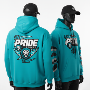 Sweat à capuche d'hiver pour homme en polaire polyester/coton, personnalisé avec logo vintage, broderie et impression numérique, écologique et à séchage rapide - Product Image 3