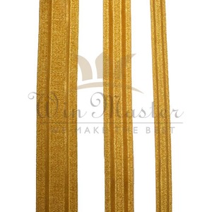 Encaje trenzado de bulón dorado para uniforme formal, disfraz, vestidos de lujo - Product Image 5