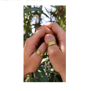 Unique bague en laiton bijoux de mode Inspiration bijoux cadeau pour femmes cadeaux utiliser bague en laiton doré en gros - Product Image 4