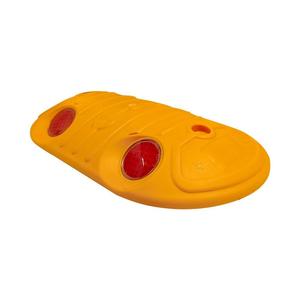 Juego de 50 Tachuelas Solares Ovaladas Blancas de ABS, Impermeables IP68 con Reflectores de Lente para Seguridad Vial - Product Image 1