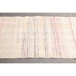Tapis turc, petit tapis de 2,2 x 3,9 pieds, tapis vintage rayé beige - Product Image 3