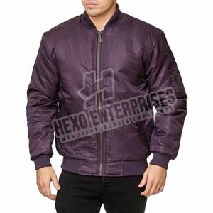 Nouvelle veste de baseball unisexe en polyester de soie de haute qualité Veste universitaire en satin Letterman personnalisée vente en gros - Product Image 2
