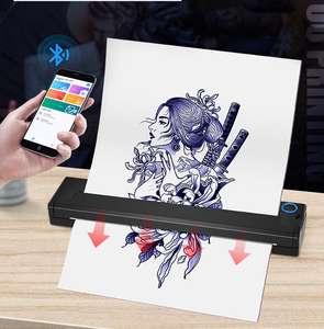 タトゥーポケットプリンター良いタトゥーテンプレート保存時間充電式ミニサイズポータブル一時的な肌 - Product Image 2