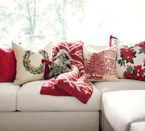 ผ้าห่มถักลายแฟร์ไอล์แบบโมเดิร์น ผลิตจากโพลีเอสเตอร์ เป็นมิตรกับสิ่งแวดล้อมและระบายอากาศได้ดี ใช้ตกแต่งเตียง - Product Image 2