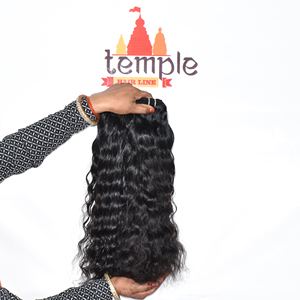 Cabello Humano Natural Indio Remy 100% Virgen con Doble Trama, Encaje Completo, Fácil de Aplicar, Ondulado Profundo, Sin Color, Procesado - Product Image 3